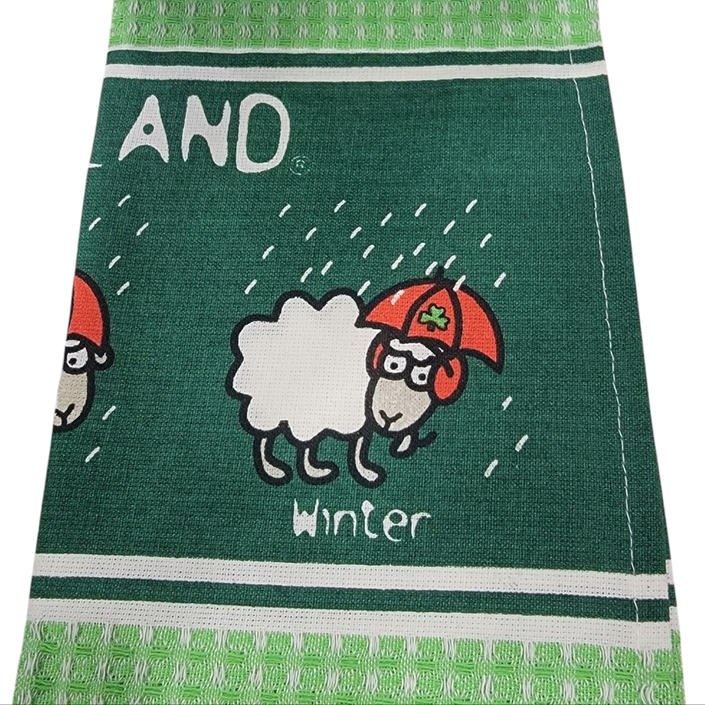 NWT Enchanting Ireland Sheep Tea Towel Oven Mitt Pot Holder Combo Irish … - Picture 12 of 15
